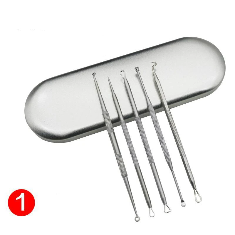 5 шт. профессиональные Угри Comedone акне прыщи Belmish Extractor вакуумные Remover tool Beauty Tool Kit |