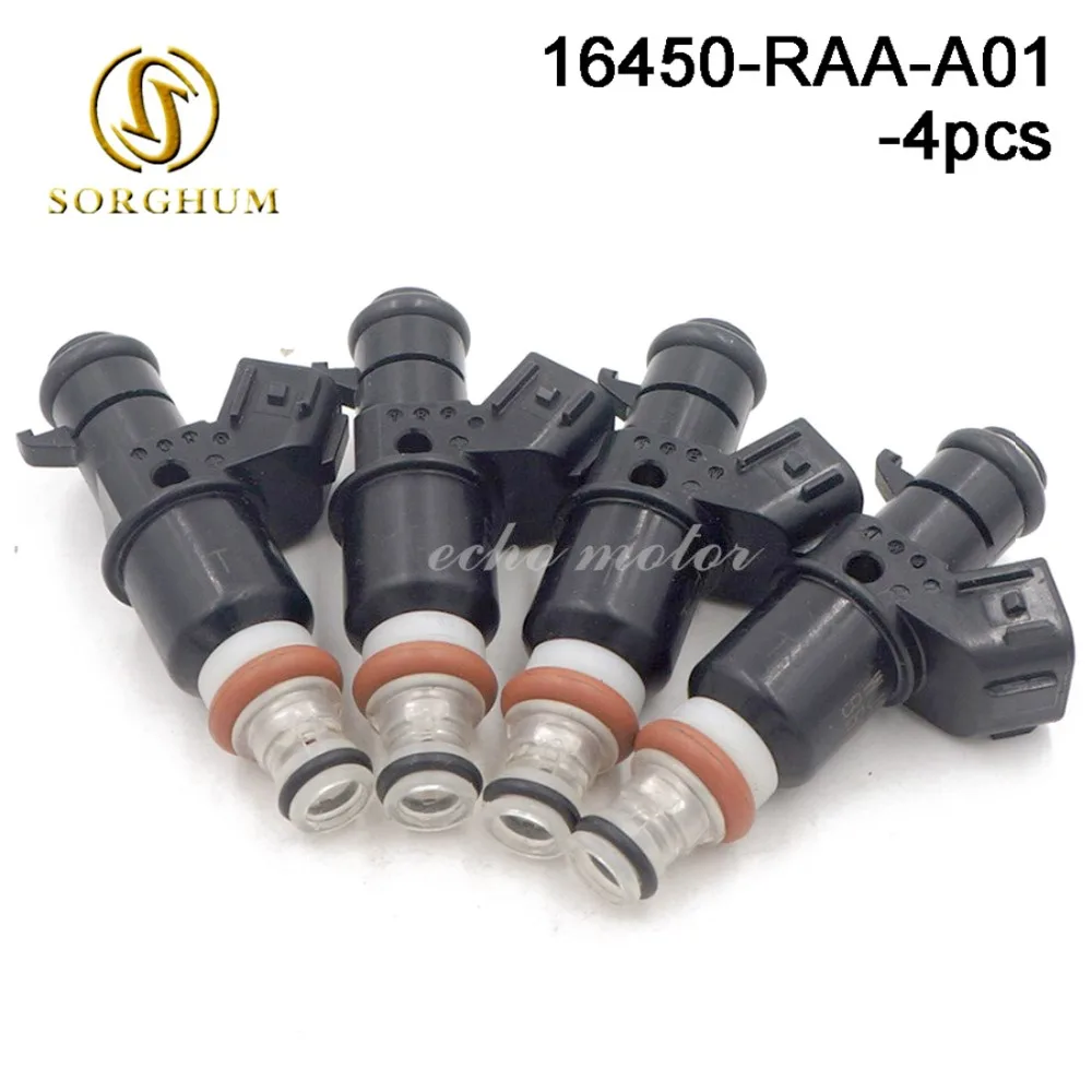 Новые 4 шт. 16450-RAA-A01 Топливные форсунки для 2005-2011 Honda Accord CR-V элемент 2.4L l4 16450RAAA01