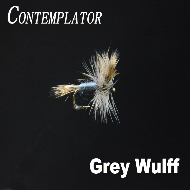 CONTEMPLATOR 5 шт./кор. серый Вульф похожая на настоящую силуэт Mayfly dun крепкий сухой мухи