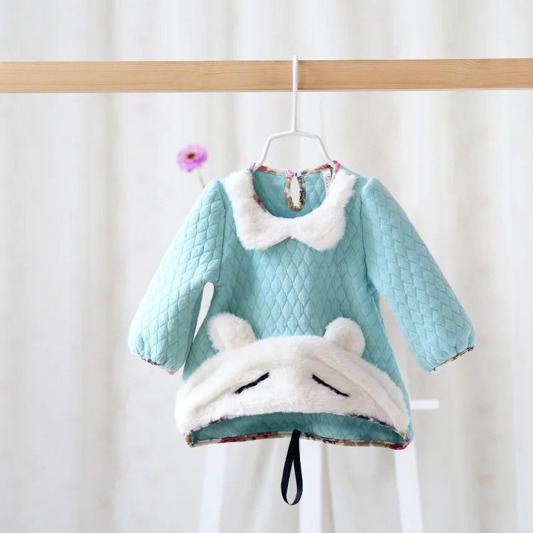 Осень 2016 новое детское платье детская одежда с длинными рукавами для девочек