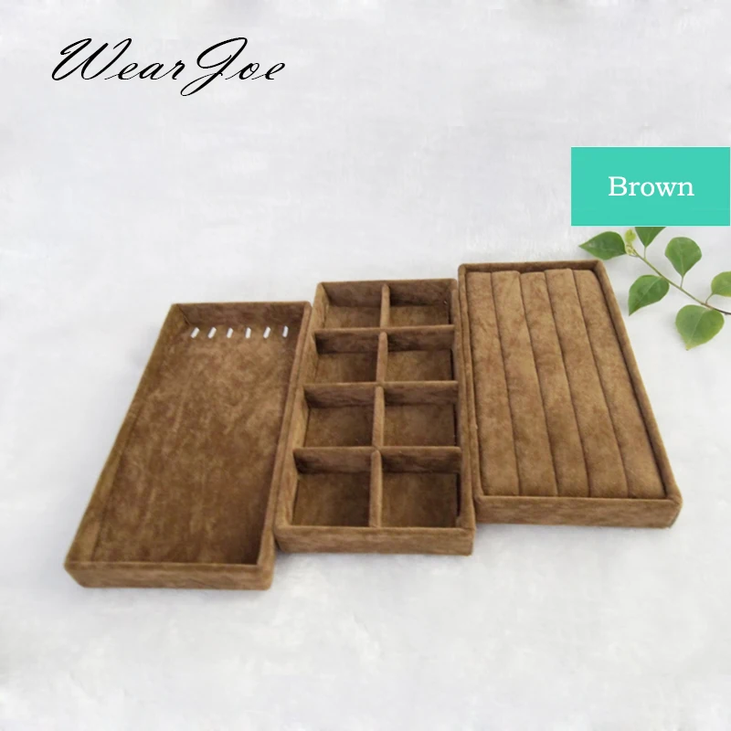 3 шт. органайзер для хранения украшений и безделушек|velvet jewelry holder|travel holderdisplay storage |