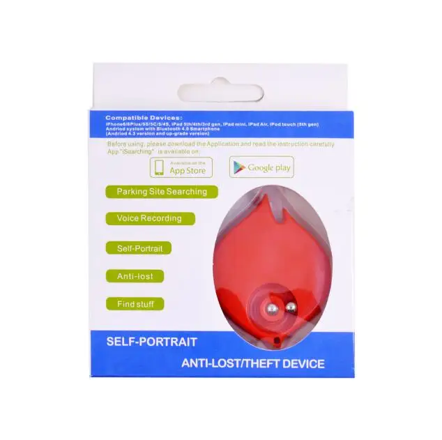 Red CHIPAL Fire type Anti-lost Alarm Smart Tag Keyfinder беспроводной Bluetooth устройство для слежения за ребенком сумка кошелек ключ устройство для поиска с GPS локатор itag - Цвет: Red
