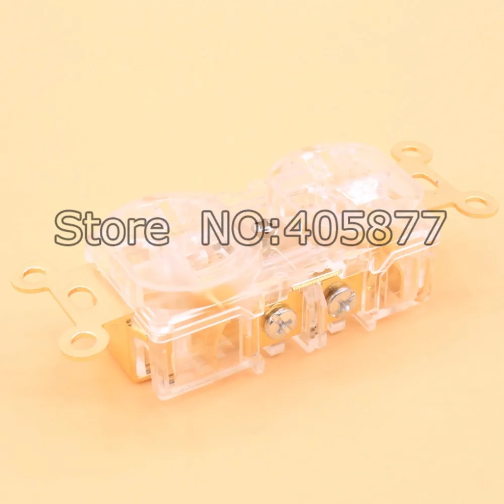 Бесплатная доставка 5 шт. США красная медная розетка настенная для