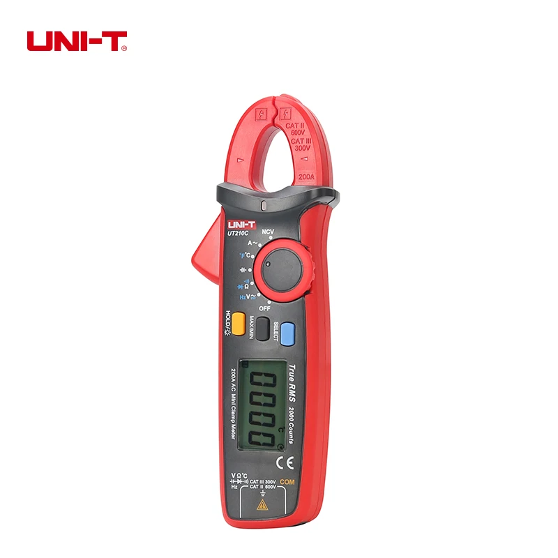 UNI-T True RMS мини цифровой зажим UT210 клещи цифровой AC/DC Ток Напряжение Авто Диапазон VFC емкость NCV мультиметры