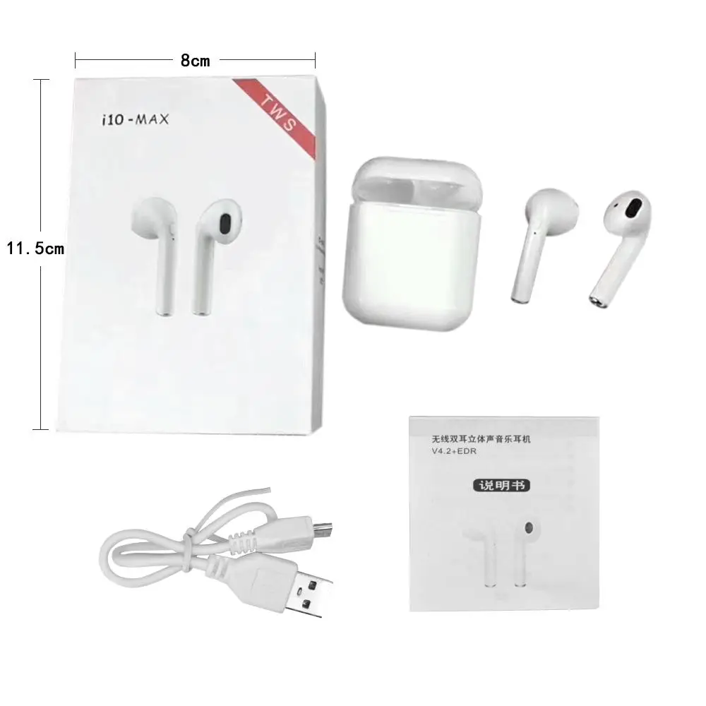 I10 Max наушники-вкладыши TWS Bluetooth наушники Беспроводной наушники-капельки со стерео