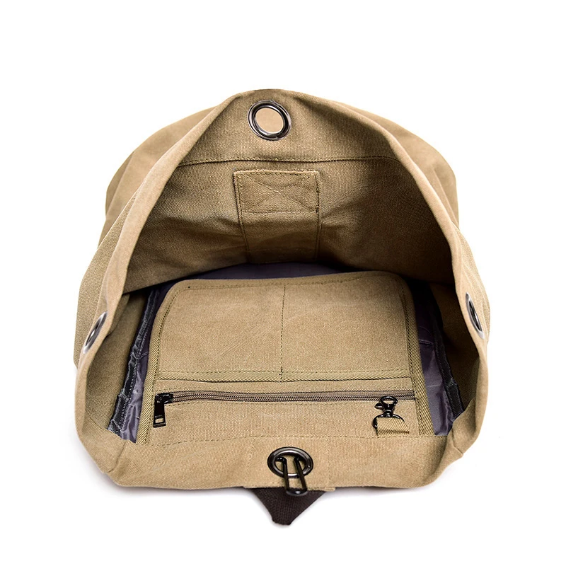 

2019 Casual Canvas Unisex Backpack Bag Fashion Canvas Solid Color Backpack Man Business Travel Bag Quality Guaranteed