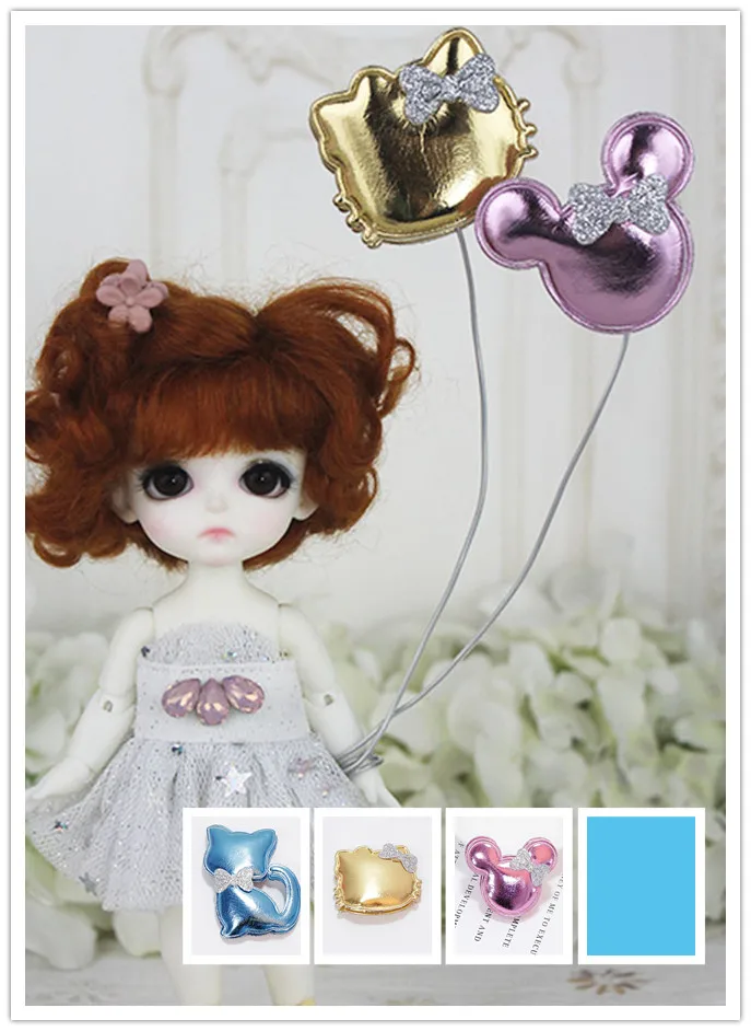 3 шт./лот милые мини аксессуары для имитации воздушных шаров 1/6 1/8 BJD Lati Blyth Azone Licca
