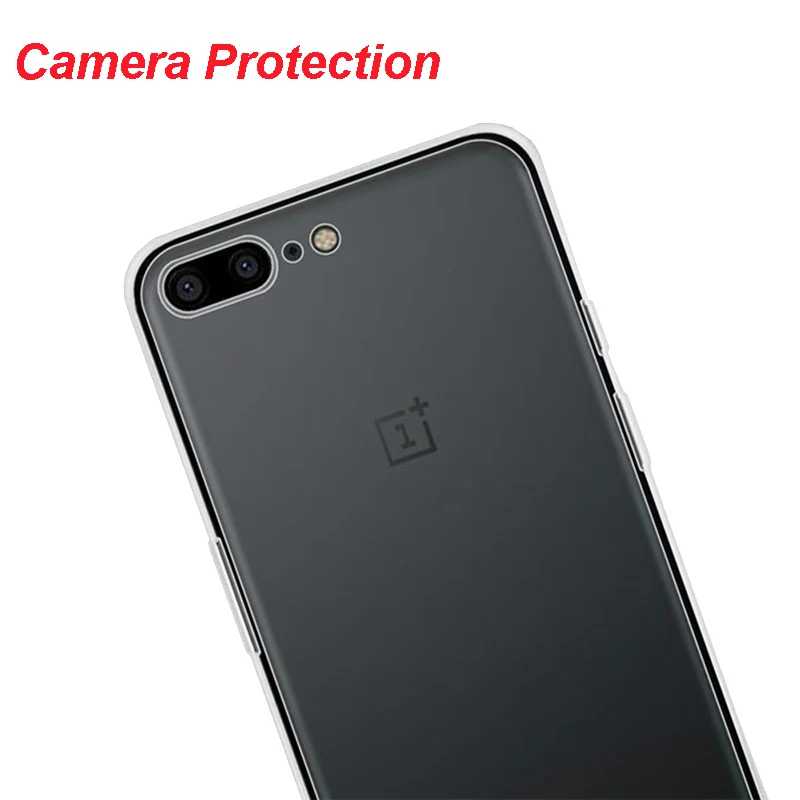 Для OnePlus 5 Ультратонкий Прозрачный мягкий силиконовый чехол для телефона из ТПУ One