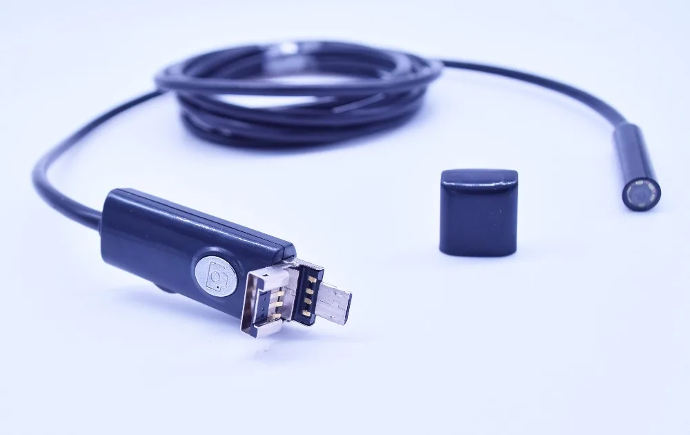 USB эндоскопическая камера для компьютера и мобильного телефона двойного