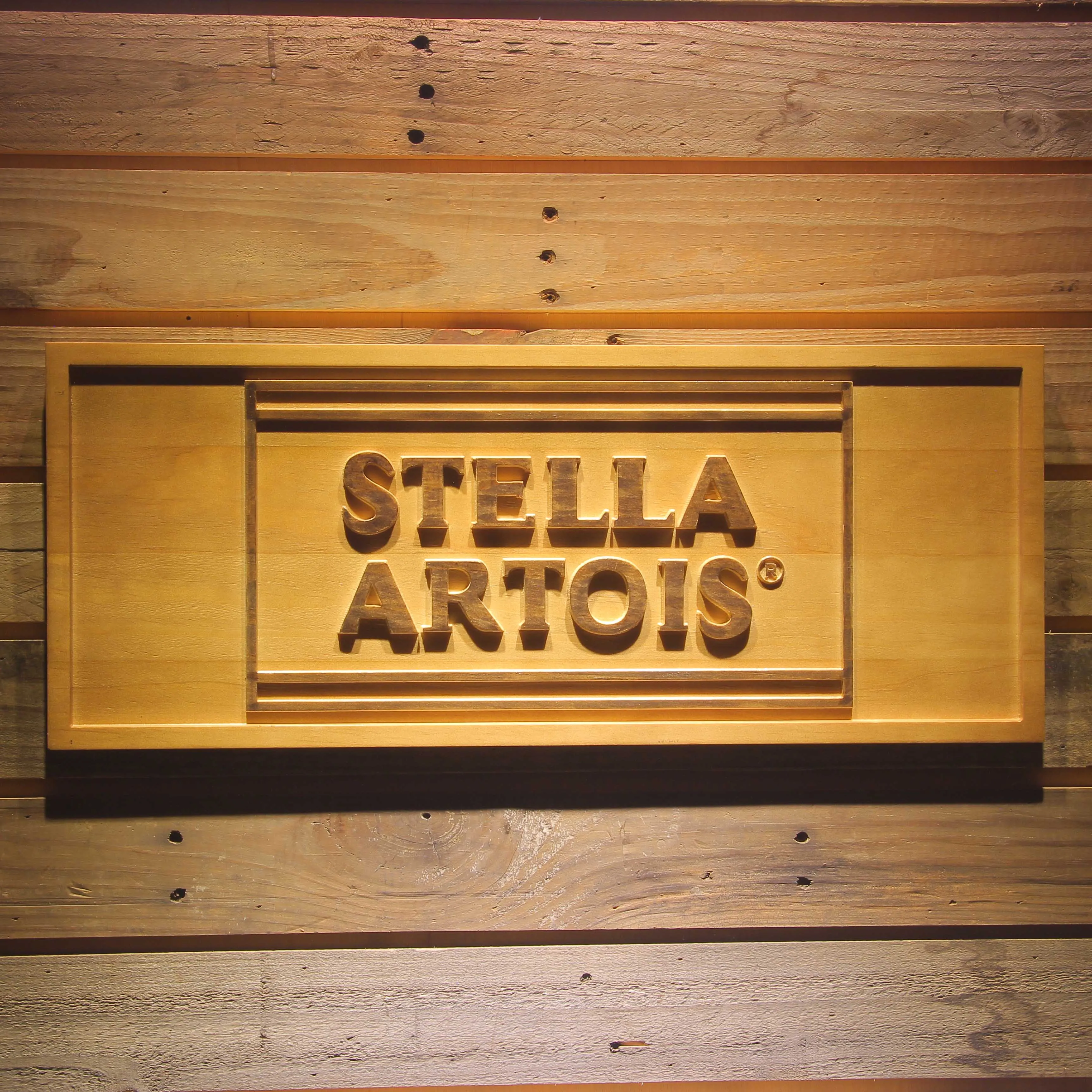

Stella Artois Beer 3D Wooden Signs