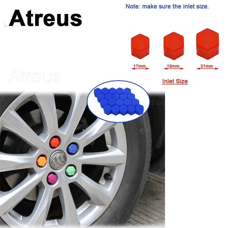 Колпачки для автомобильных шин Atreus 20X винтовые крышки toyota Lexus Honda Civic Opel astra h j Mazda 3 6