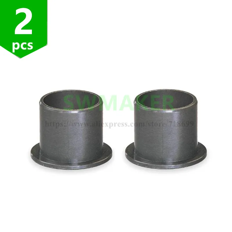 

SWMAKER 2pcs GFM-1214/1517/1618 engineering plastic sliding Flanged Bearing sleeve wear resistant slip sleeve 06/09/12/20/21