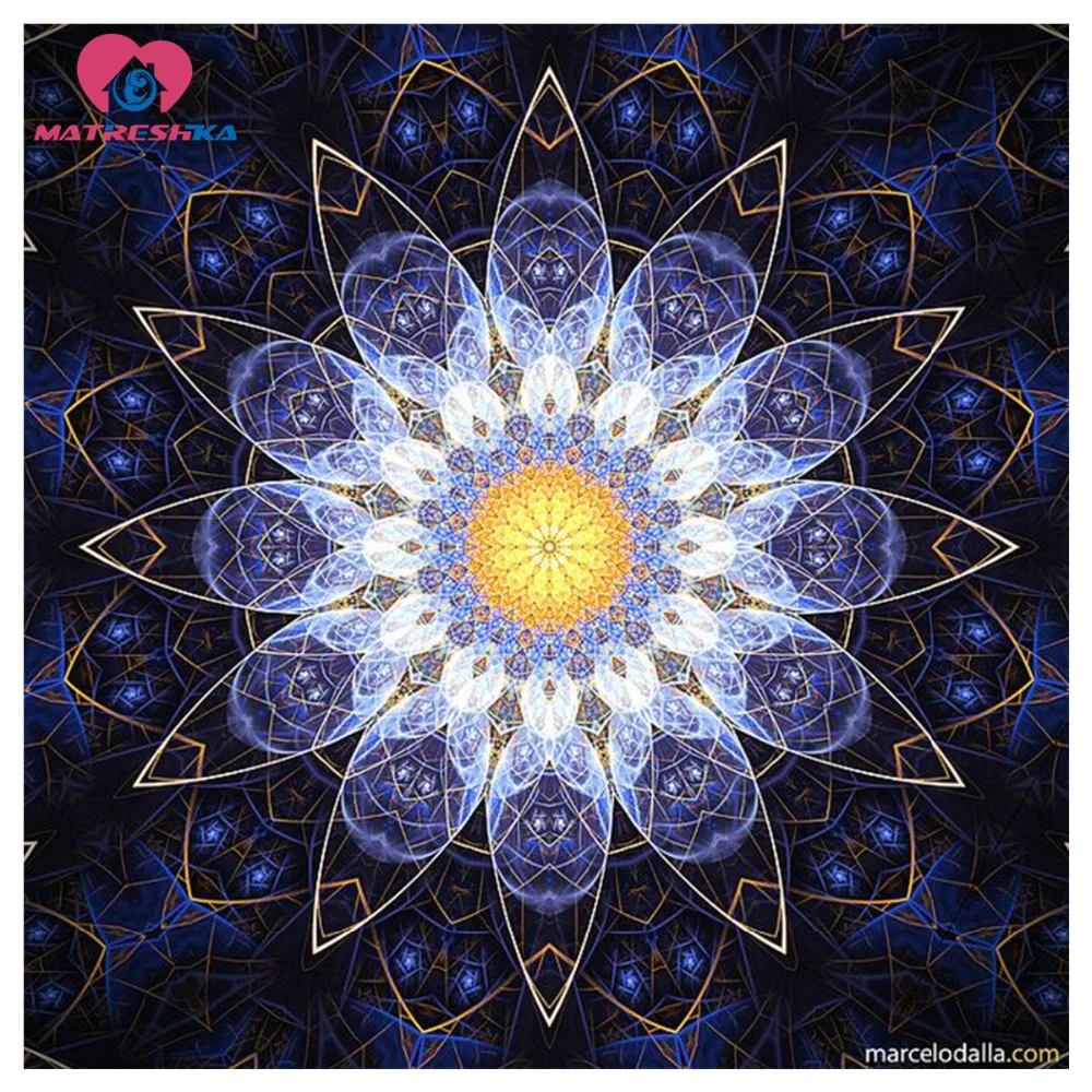 Алмазная вышивка набор изображений Мандала для вышивальный стежок фотографии