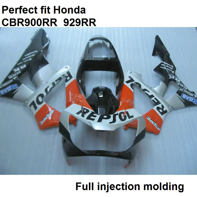 100% подходит для инжекционных обтекателей Honda серебристые красные черные CBR900RR 00 01