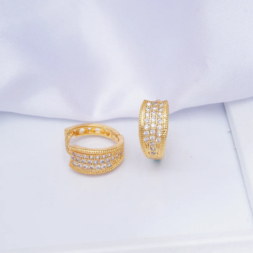 Женские круглые серьги-кольца в стиле хип-хоп с медным золотым покрытием модные