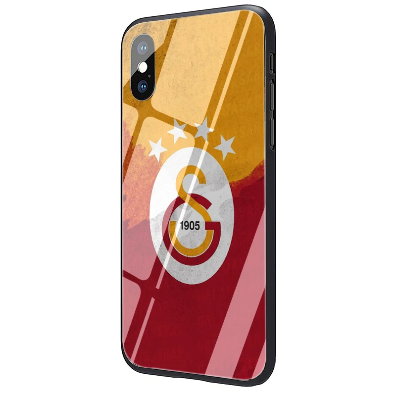 G10 Турция Galatasaray мягкий чехол из закаленного стекла чехол для iPhone 5 5S SE 6 6s 7 8 plus X XR XS 11 pro Max - Цвет: G10