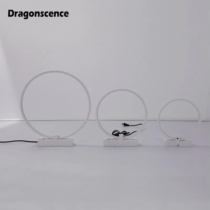 Dragonscence современный светодиодный настольный светильник для гостиной спальни прикроватный Настольный светильник круглый рабочий стол декор макияж светодиодный светильник
