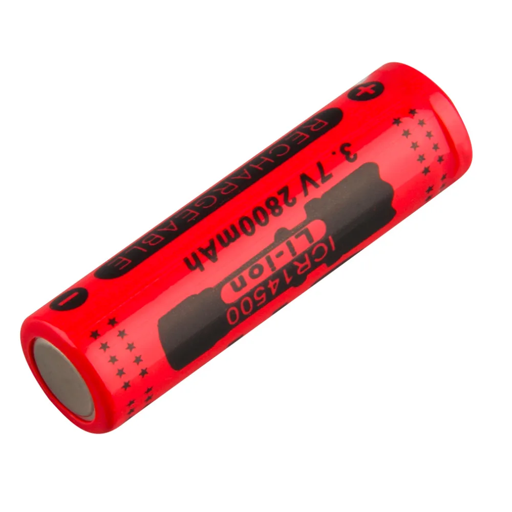 4 шт 3 7 V 2800mah 14500 Батарея Li Ion Перезаряжаемые для фонарик Портативный светодиодный