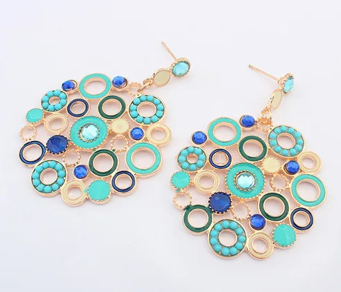 2016 летний Стиль богемные модные геометрические полые круглые бусины горный