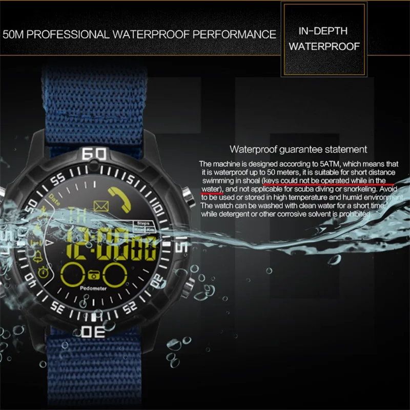 Yscen EX28A Смарт-часы 10 м Водонепроницаемый Спорт на открытом воздухе bluetooth SmartWatch шаг