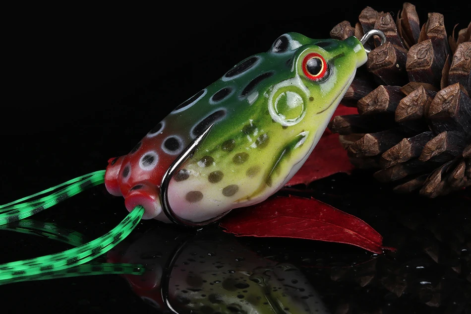 Goture 9 шт./компл. лягушка рыболовные приманки 5,5 см 12,5 г Topwater воблеры мягкие искусственные приманки для змееголов силиконовый приманка для рыбалки
