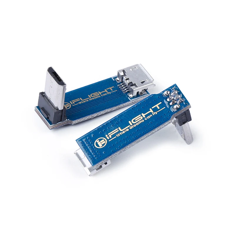 Адаптер микро USB iFlight L образная плата под прямым углом 90 градусов регулировочная