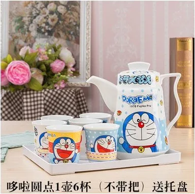Керамический чайный набор Doraemon Beauty кружка кофейная чашка портативный чайных