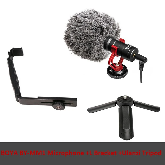 Mic L Bracket Tripod Zhiyun Smooth 4 видео микрофон L кронштейн светодиодный видео светильник, микрофонная стойка для Smooth Q DJI Osmo Mobile Vimble 2 Xiao yi Gimbal - Цвет: Mic L Bracket Tripod