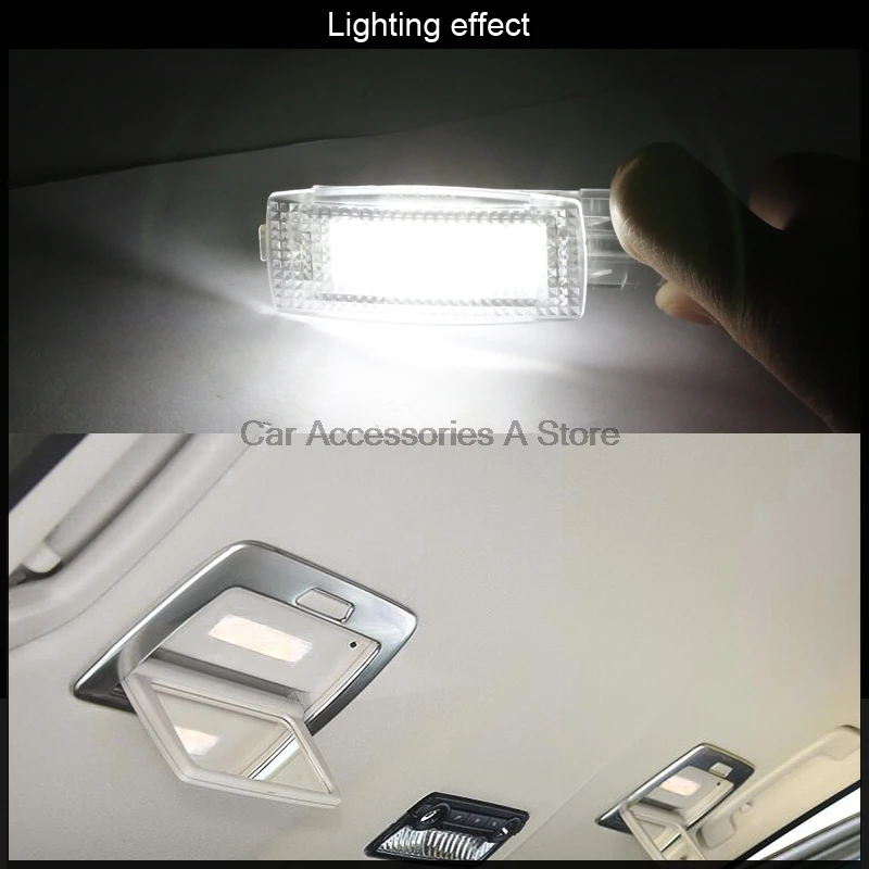 2x LED SMD косметическое зеркало козырек свет подходит для VW Golf PASSAT TIGUAN JETTA SCIROCCO