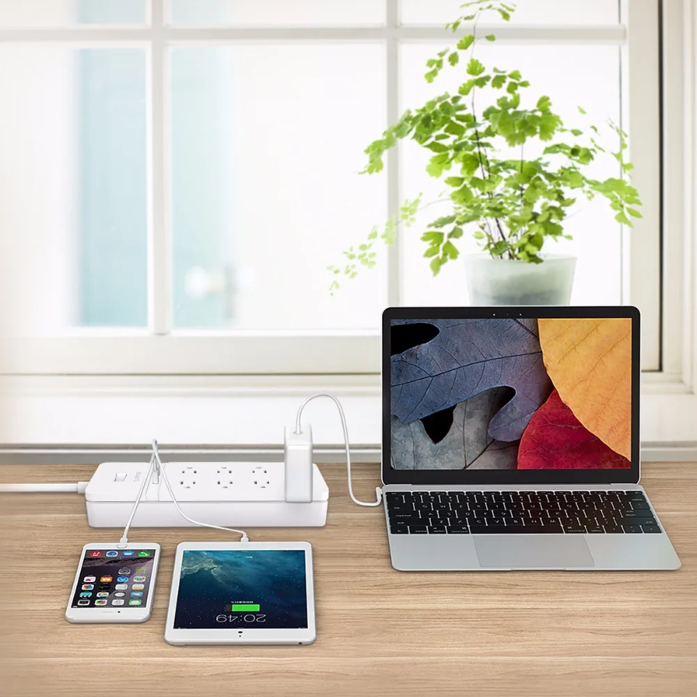 ORICO FPC USB лента питания защита розетки от скачков напряжения 8 розеток переменного