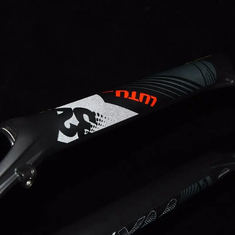 LUTU Подвеска MTB 29 27,5 2" Велосипедная вилка вилки для горных велосипедов Путешествия 100 мм ручной замок дисковый тормоз пневматическая вилка