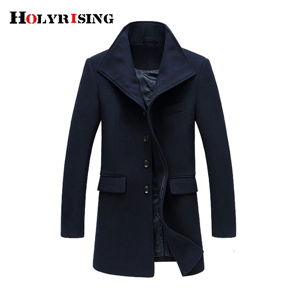 Holyrising шерстяное пальто для мужчин Классические Chaquetones Hombre плотное мужское