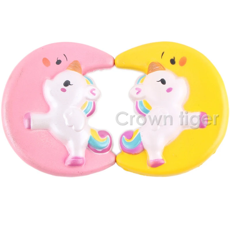 Kawaii 12 см большой мягкий пончик Единорог медленно Восстанавливающий форму