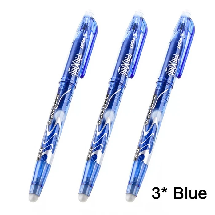 Pilot Frixion LFB-20EF-B цвета стираемый маркер гелевая ручка с чернилами Средний наконечник 0,5 мм для Elfinbook - Цвет: 3 Blue
