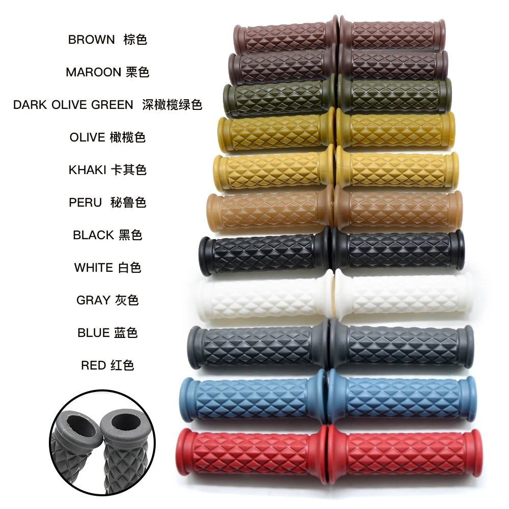 7/8 &quotудобные мотоциклетные ручки крутые руль для Кафе Racer Bobber Clubman на заказ