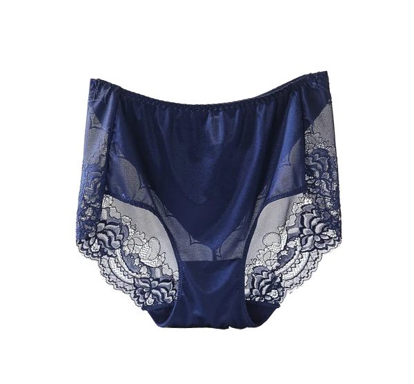 blue Jerrinut трусы большого размера 3XL 4XL 5XL 6XL женское нижнее белье Трусики с высокой талией прозрачные трусики нижнее белье - Цвет: blue