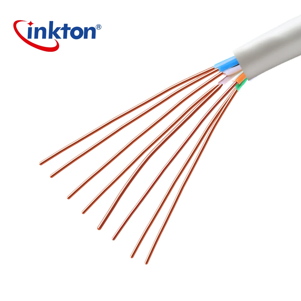 Inkton кабель Ethernet Cat5e UTP Oxyen Бесплатная Медь витая пара для домашней сети Engineering