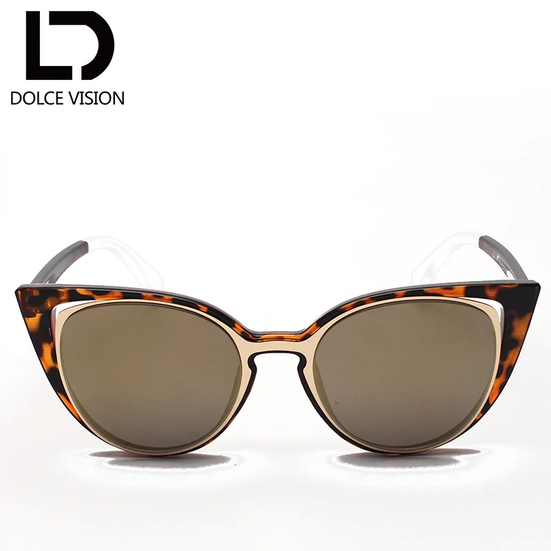 Мужские и женские солнцезащитные очки в ретро-стиле с металлическим кошачьим