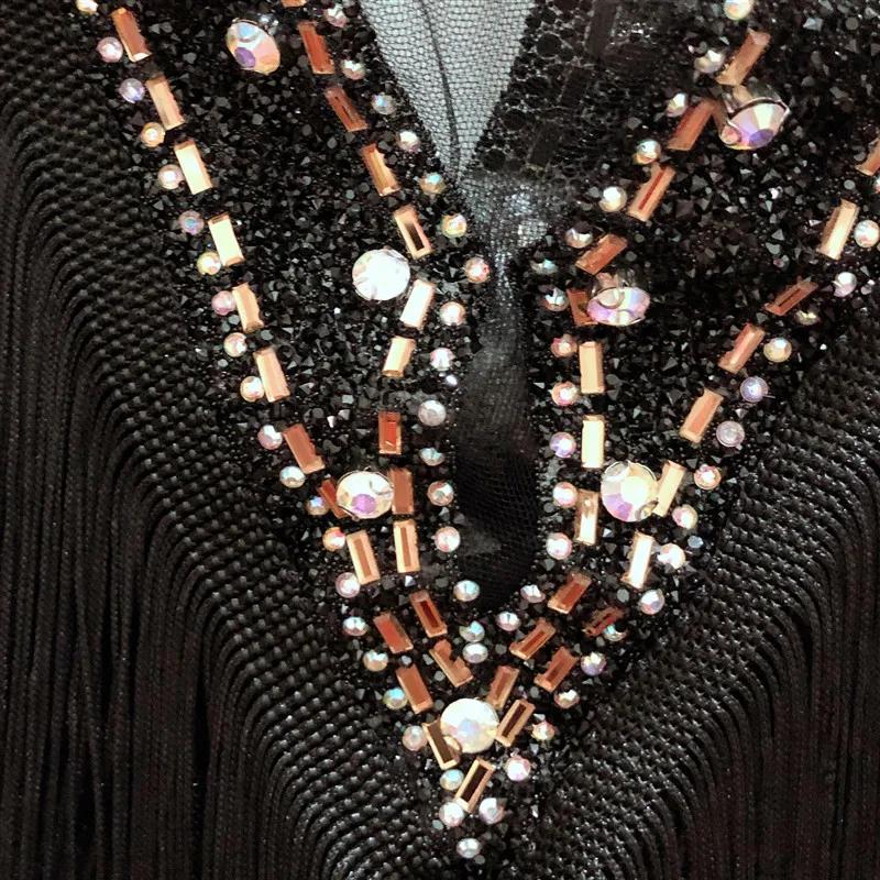 Горячая Распродажа черная бахрома из полиэстера новое свадебное ожерелье с