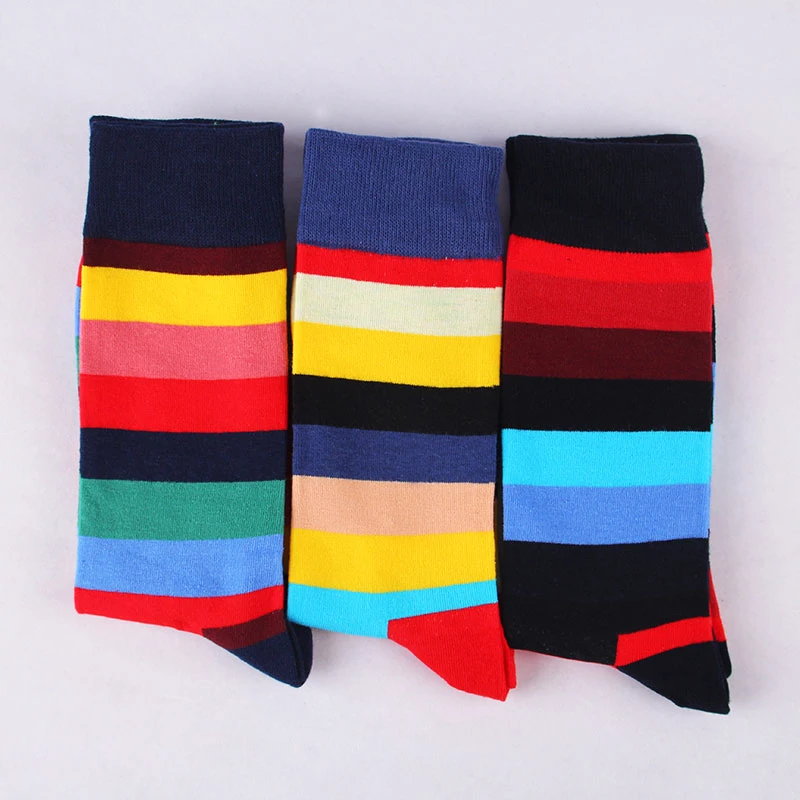 Moda sockmark бренд 2020 мода длинные носки Мужчины чесаный хлопок Новые цветные