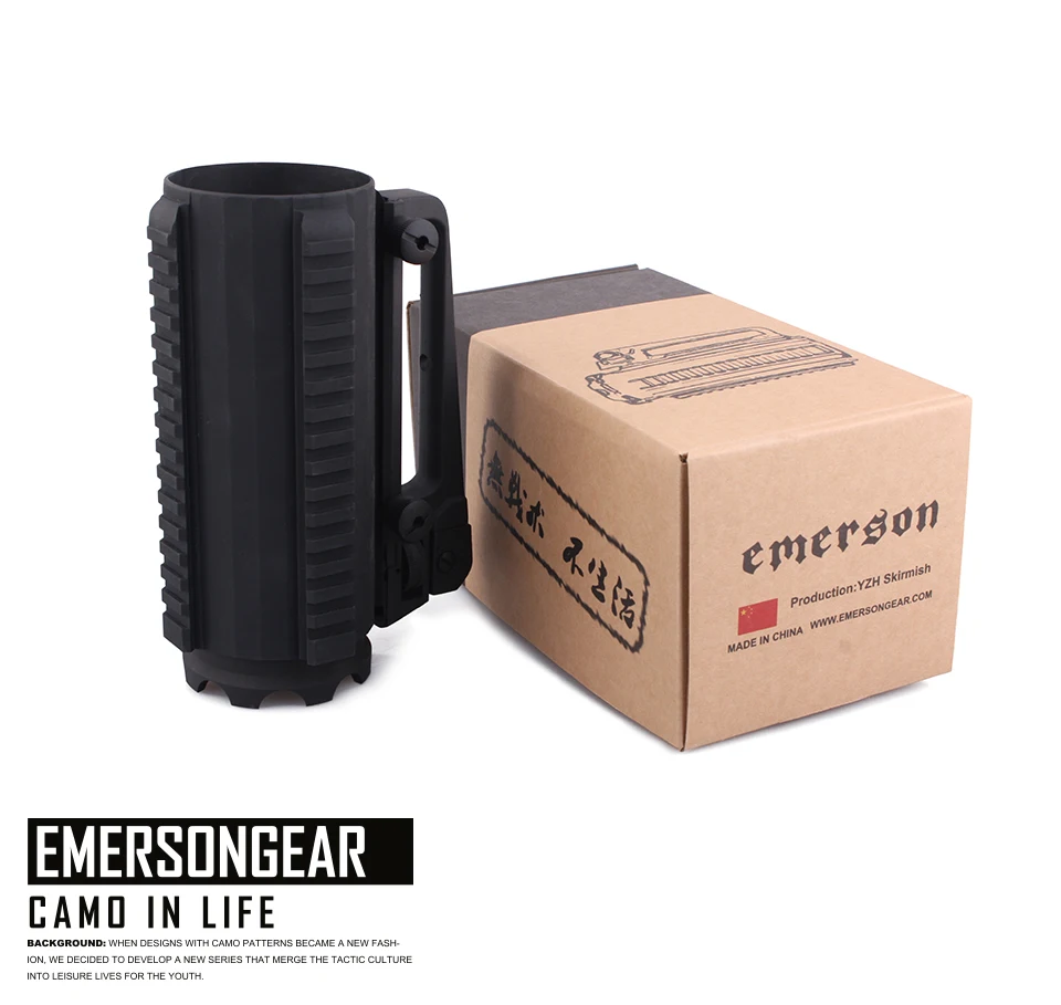 Emersongear тактическая чашка черная алюминиевая уличная кружка 610 мл портативная охотничья битва Военная бутылка Съемная походная дорожная кружка