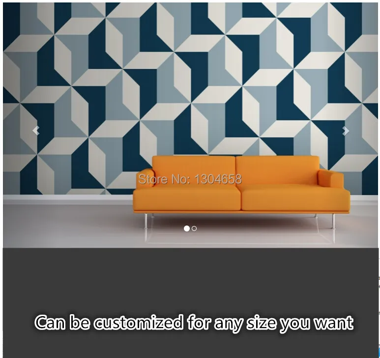 Бесплатная доставка Пользовательские большие фрески гостиная спальня диван