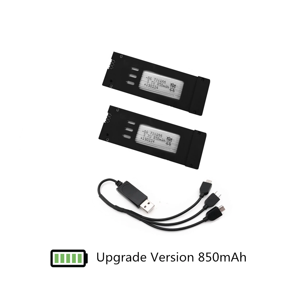 Обновленная батарея E58 850 мАч Lipo для L800 JY019 S168 3 7 в 500 батарея|Перезаряжаемые
