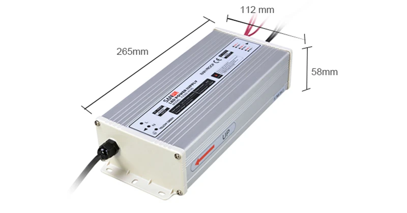 Sanpu smps 5 V DC 300 W Светодиодный драйвер 220 V 110 V AC 60A постоянного Напряжение переключение Питание трансформатор непромокаемые IP63 для Дисплей