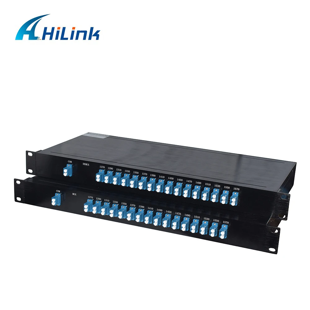 Волоконно-оптический одиночный волоконный 1270~ 1610nm 16 канальный CWDM MUX/DEMUX
