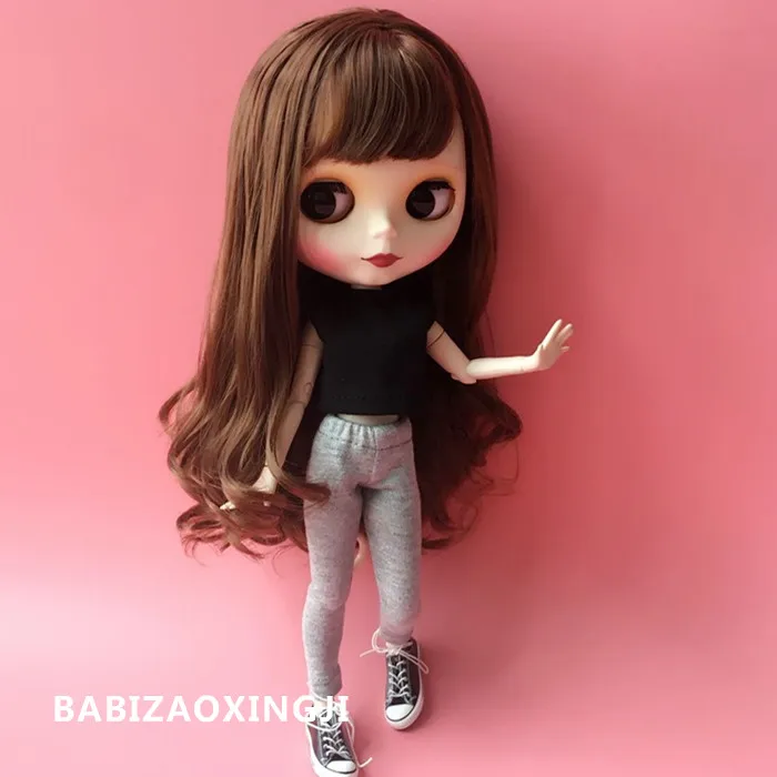 1/6 blyth Модная Повседневная Одежда для куклы pullip аксессуары футболка + брюки