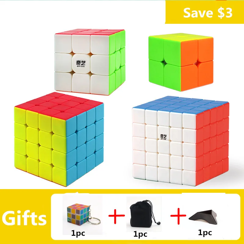 QIYI 2x2 3x3 4x4 5x5 Магия Пазлы Cube воин QIDI S Скорость кубики QIYUAN QIZHENGS magico Cubo игрушечный