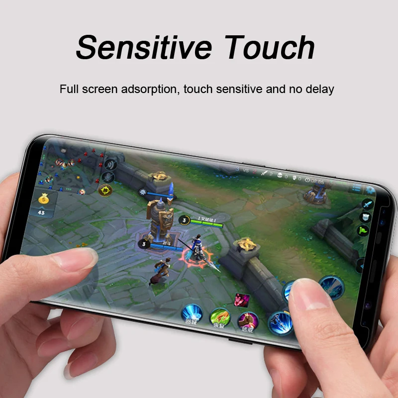Закаленное стекло HD для samsung Note 9, 8, S9, S8, 5D, полностью проклеенное Защитное стекло для samsung Galaxy Note 8, S8, S9 Plus