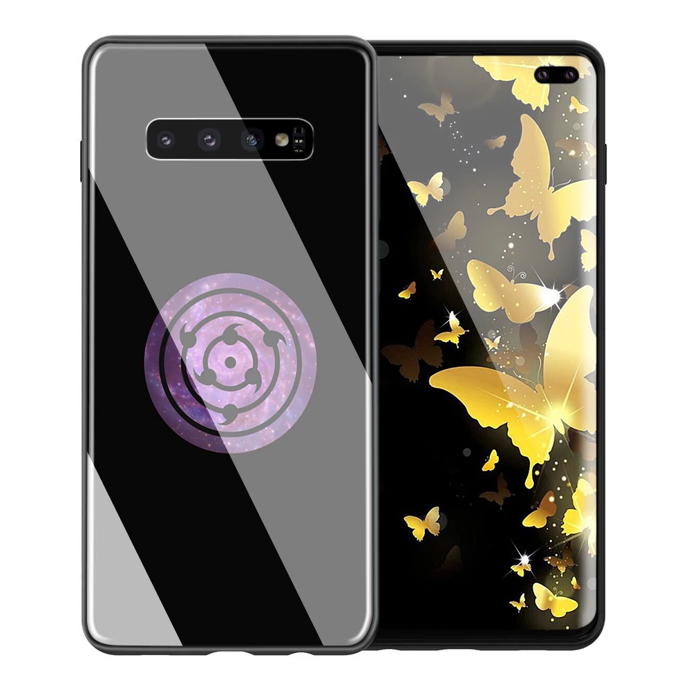 TG4 Yimaoc как у героя мультфильма Саскэ Наруто Стекло чехол для samsung Galaxy S7 S8 S9 S10 Plus, Note 8, 9, 10, A50 A20 A10 A70 - Цвет: TG4