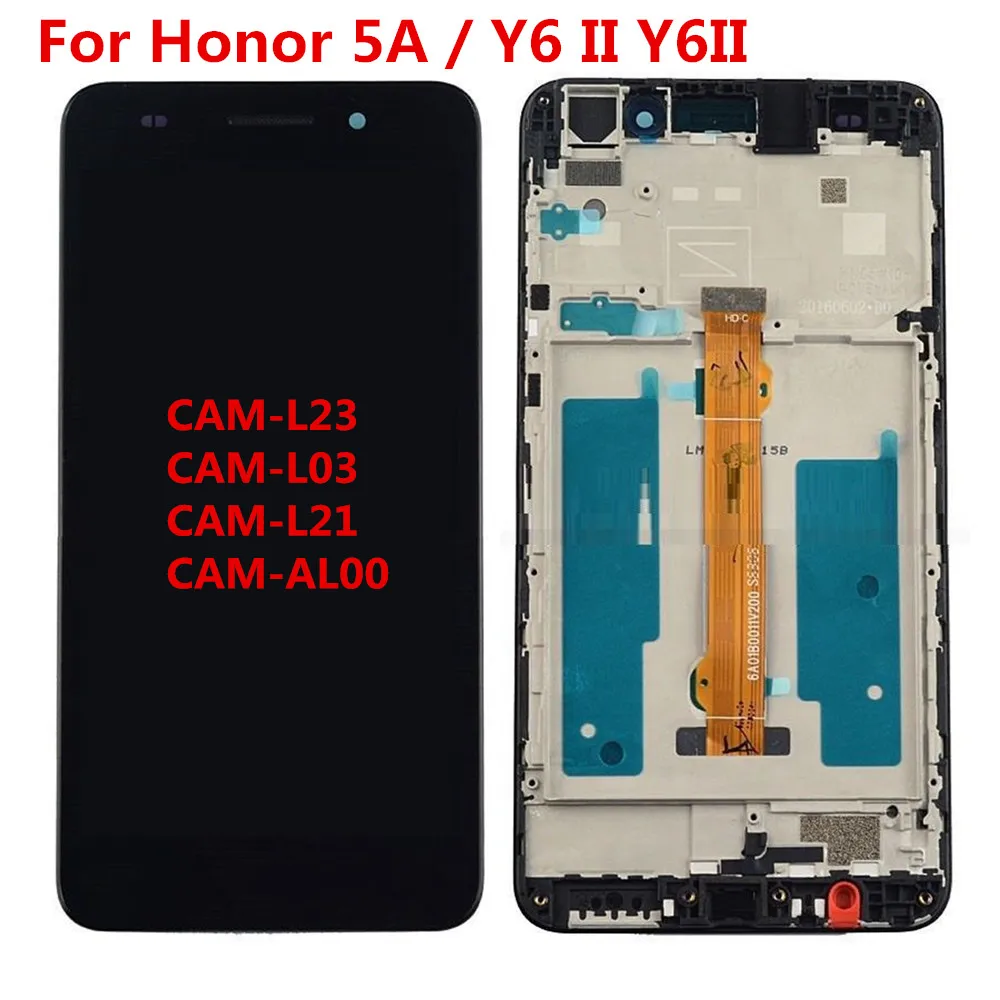 5 ''для huawei 5A Y6II Y6 II CAM-L23 CAM-L03 CAM-L21 CAM-AL00 CAM-TL00 ЖК-дисплей Дисплей Сенсорный экран